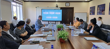 National stakeholder consultations on SDG 6.5.1 in Uzbekistan, organized by GWP CACENA in September 2023.